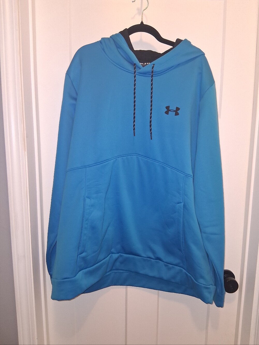 Under Armour Men's Teal Blue Hoodie with Logo Size 3XL